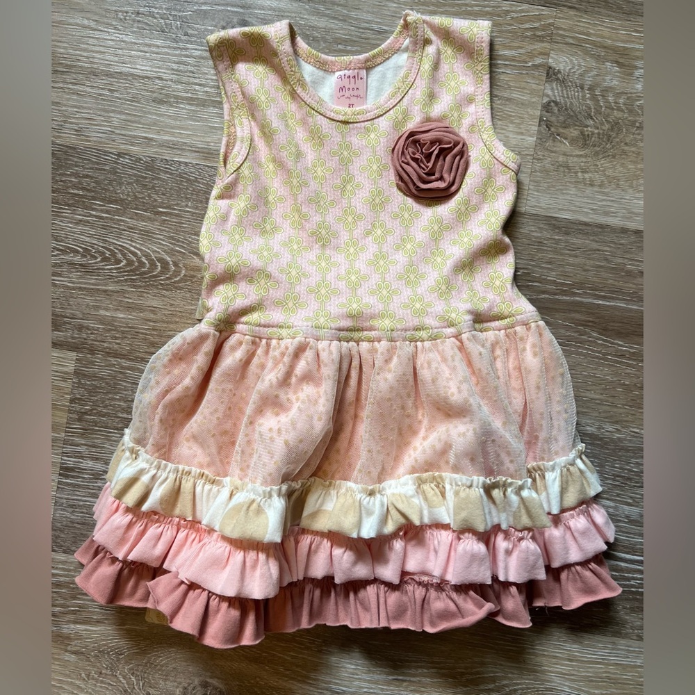 Worn once! Giggle moon 2t dress
